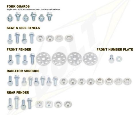 KIT VITI FISSAGGIO PLASTICHE BOLT RMZ